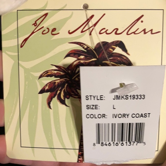 NWT Joe Marlin L Ivory “Crow Bar” T-Shirt - Picture 6 of 6